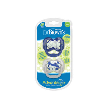 Dr. Brown's Advantage Night Σιλικόνης Blue 0-6m 2τμχ